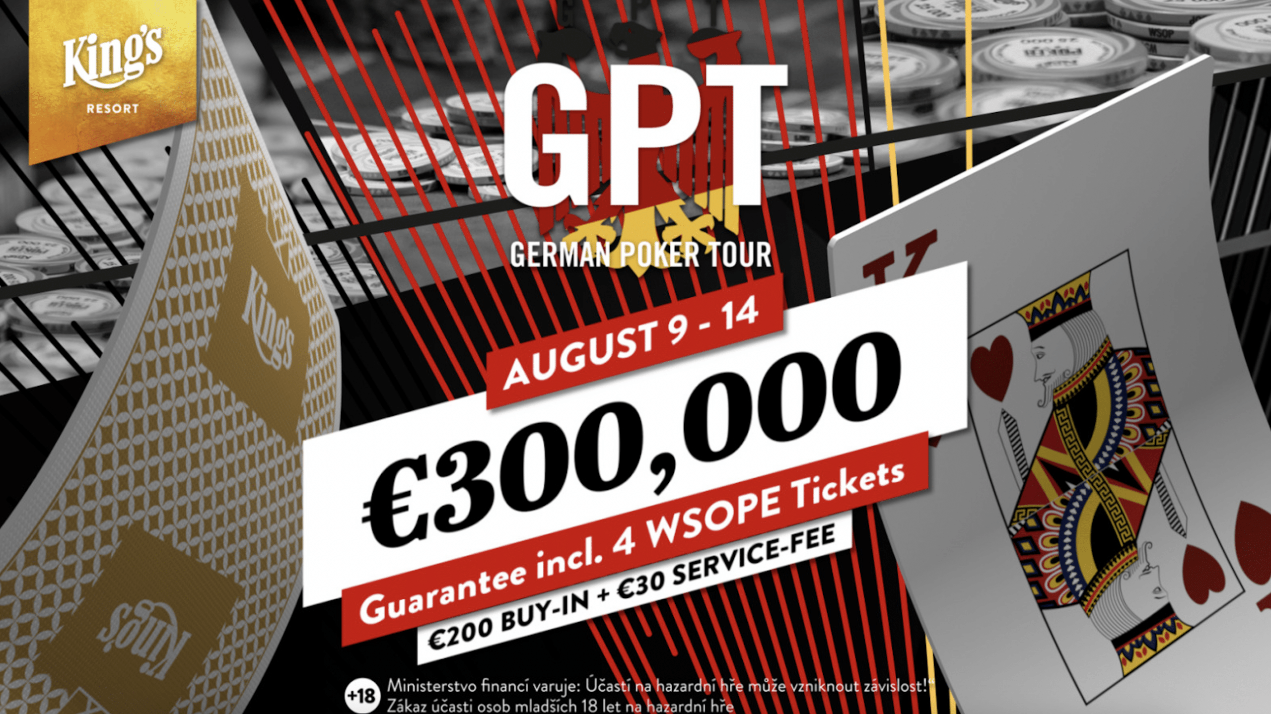 German Poker Tour August 2023 – 400.000€ Preispool garantiert (Poker-Reise)