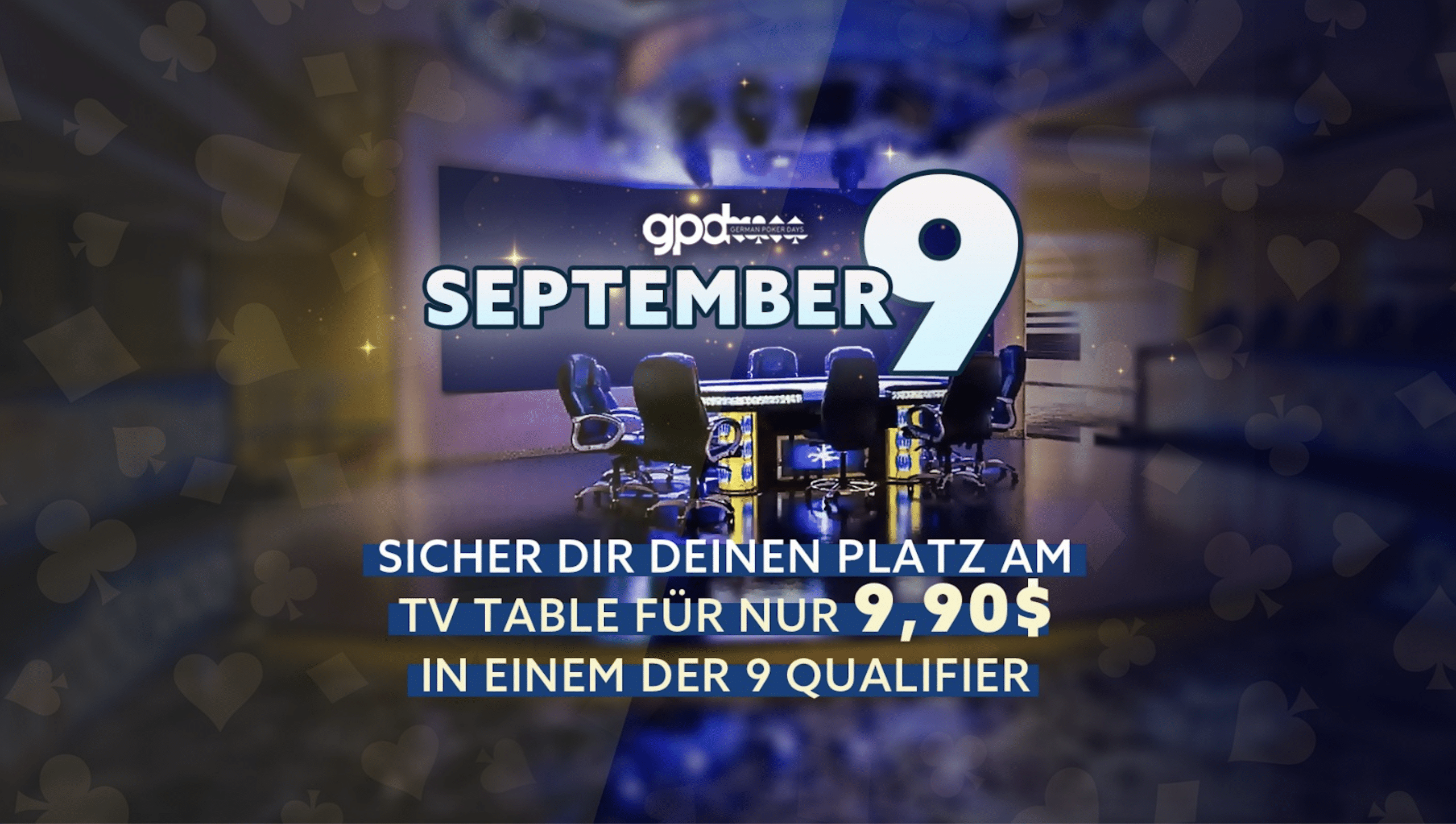 GermanPokerDays September Nine – Sichere Dir deinen Platz am TV Final Table im King’s Casino – 07.05.