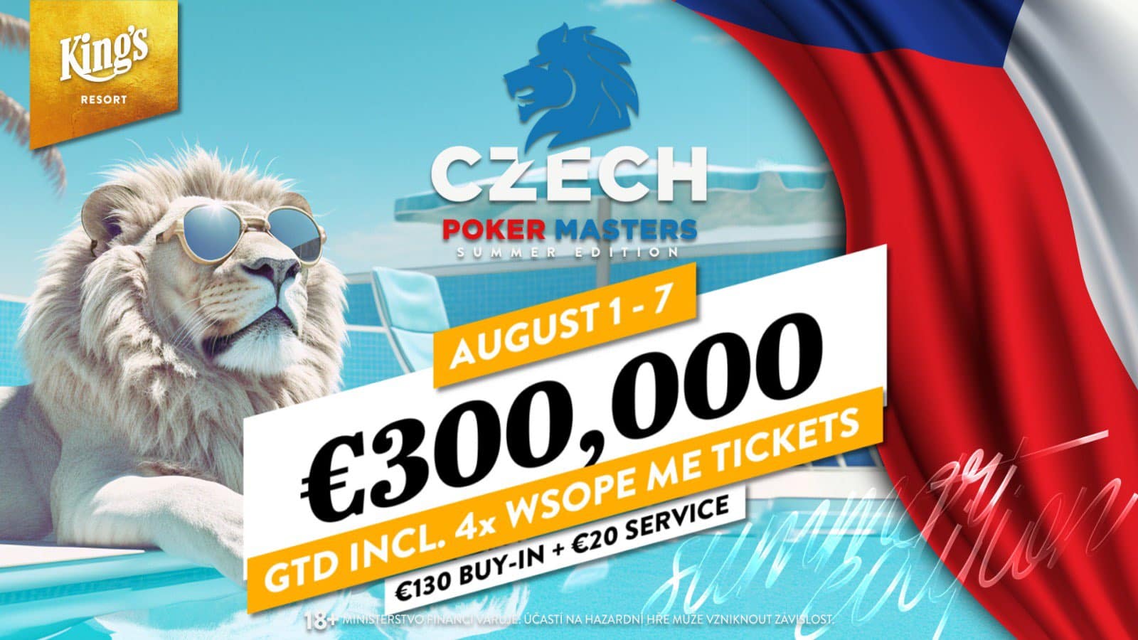 Czech Poker Masters August 2023 – 300.000€ Preispool garantiert (Poker-Reise)