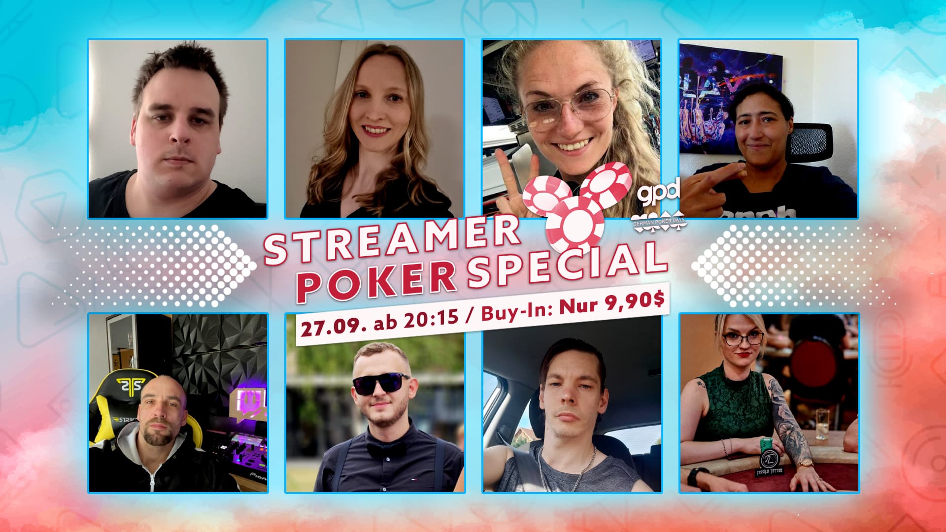 Streamer Poker Special – erwarteter Preispool über 1000€ + zusätzlich 800€  Bounties