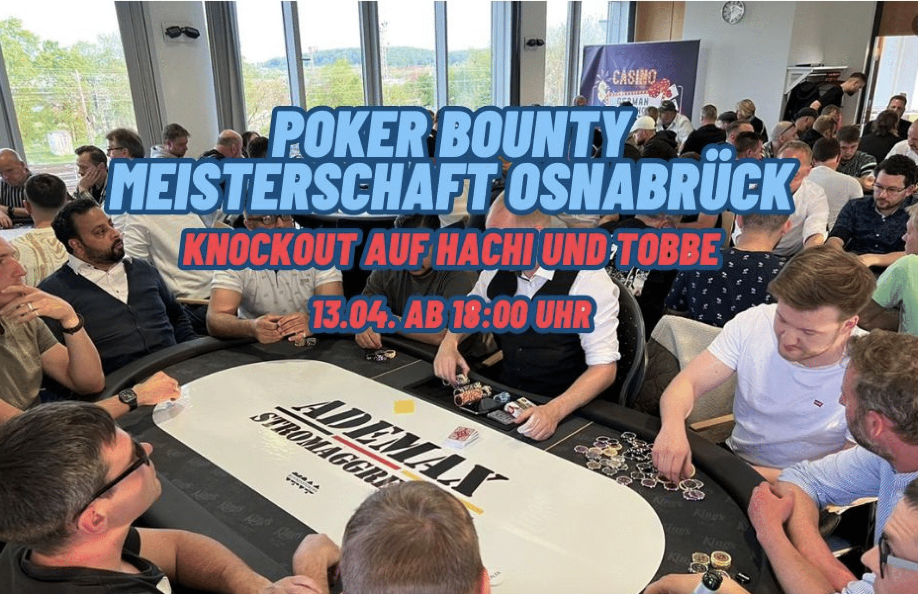 Poker Bounty Meisterschaft Osnabrück – Knockout auf Hachi und Tobbe (Texas Holdem – Pokern in Niedersachsen) – powered by Bullets Playing Cards