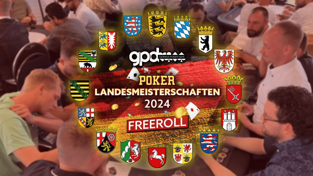 Poker Landesmeisterschaft  Berlin 2024 – Kostenlos Poker spielen (Passwort: gpd01)